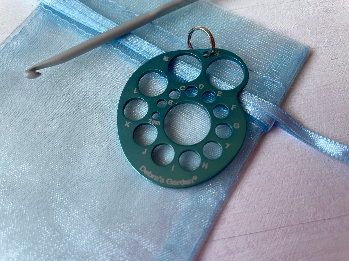 Metallic Ammonite Shaped Needle Gauges - Crochet - Knitting