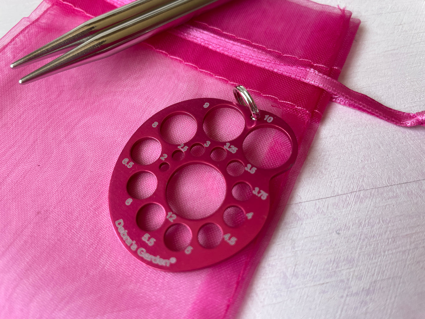 Metallic Ammonite Shaped Needle Gauges - Crochet - Knitting