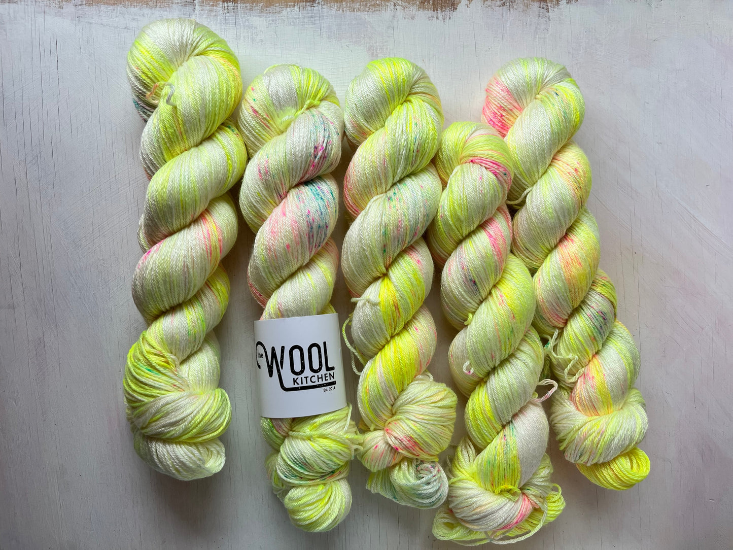 Image 1 Lotus Flower | Floral Fade 2 Botanical Monthly Yarn Club | 4ply sock, Luxury 4ply Merino Silk, DK Wool, 4ply Sock Set