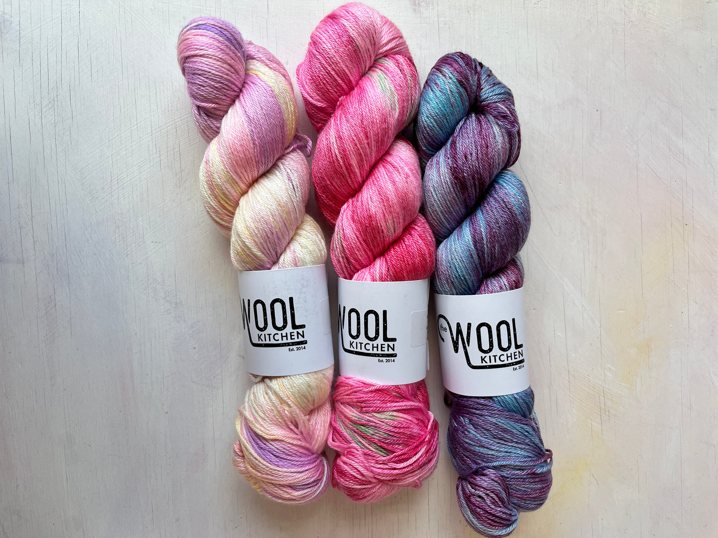 SALE Silk Mix Trio | Ranunculus, Peony, Hydrangea | Luxury 4ply Merino Silk