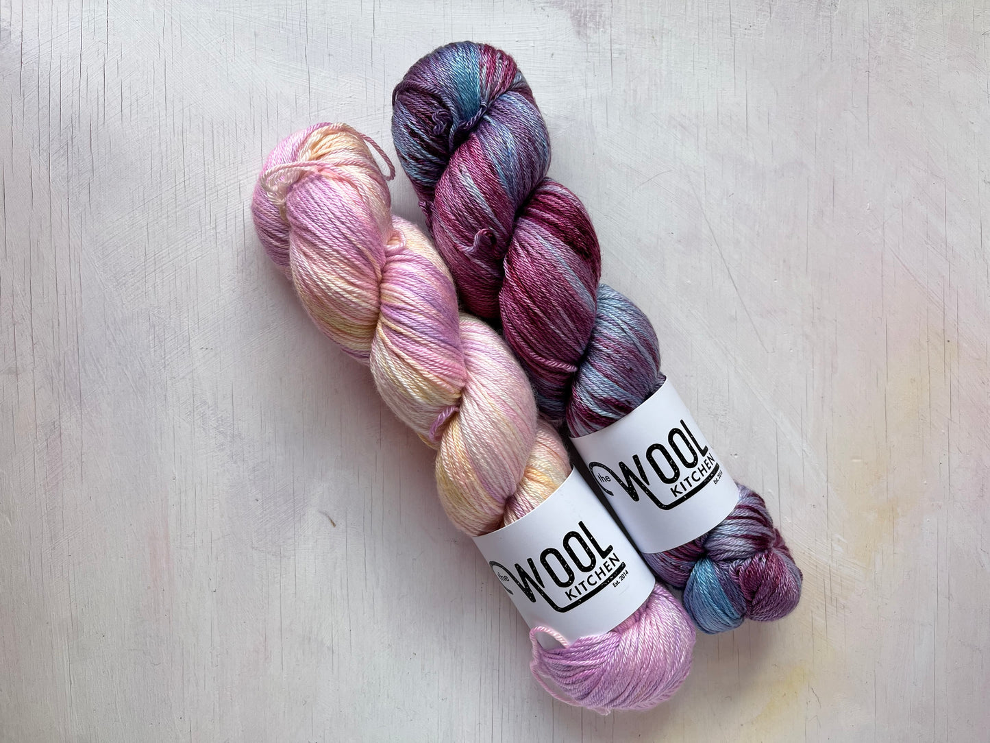 SALE Silk Mix Duo | Ranunculus, Hydrangea | Luxury 4ply Merino Silk