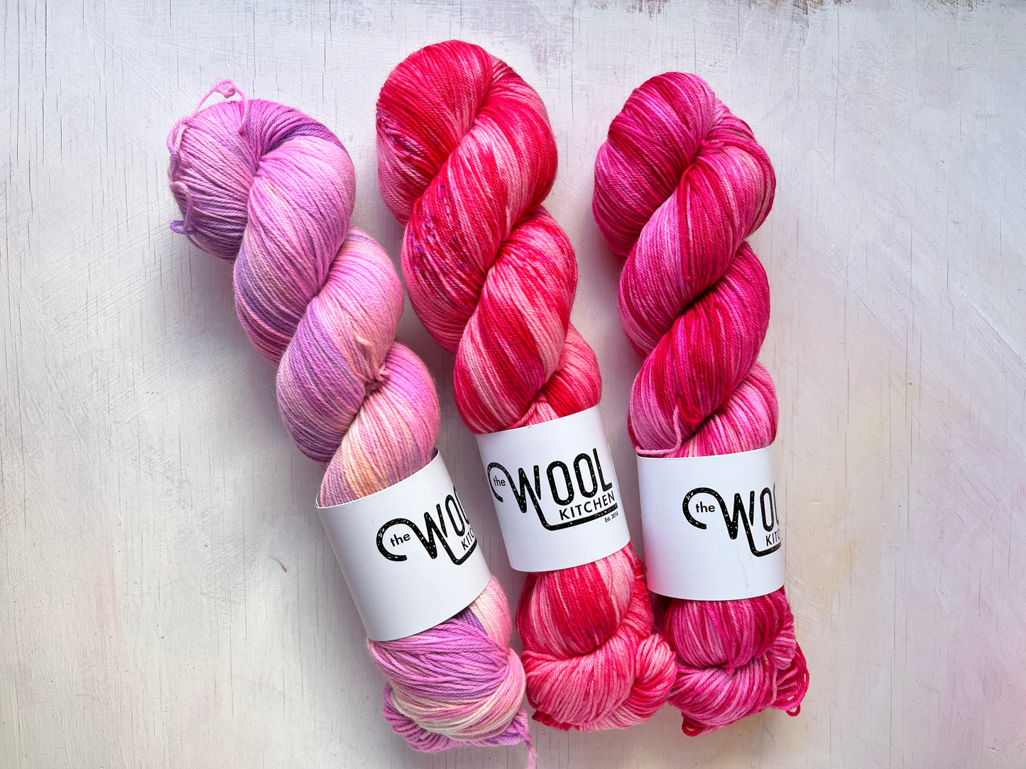 SALE Sock Mix Trio | Ranunculus, Raspberry Ripple, Peony | 4ply sock