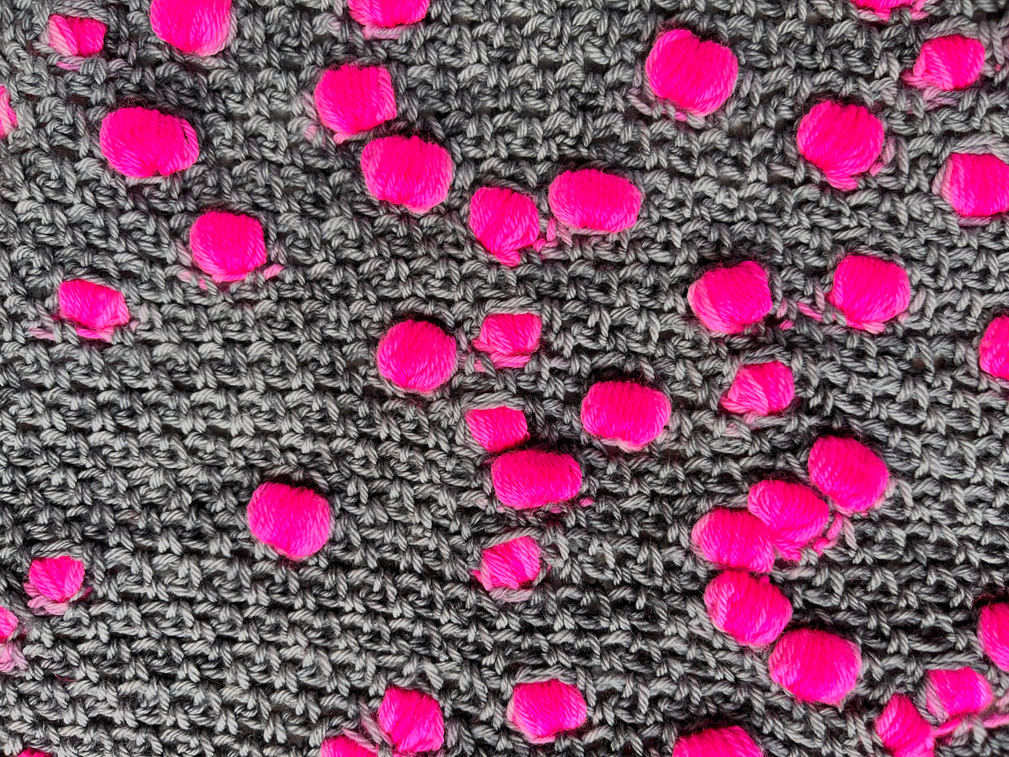 Pink Pop Long Zip | Assigned Pooling Yarn | 4ply Merino Sock