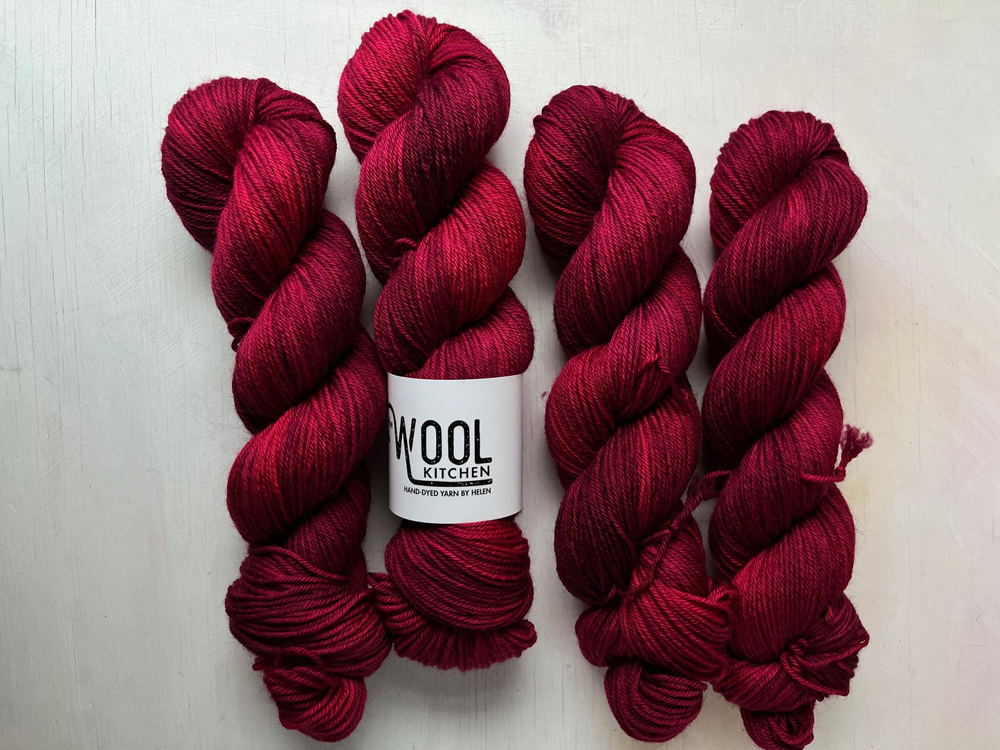 Nightlily from the BFL DK Wool Collection by the hand dyed yarn expert, The Wool Kitchen