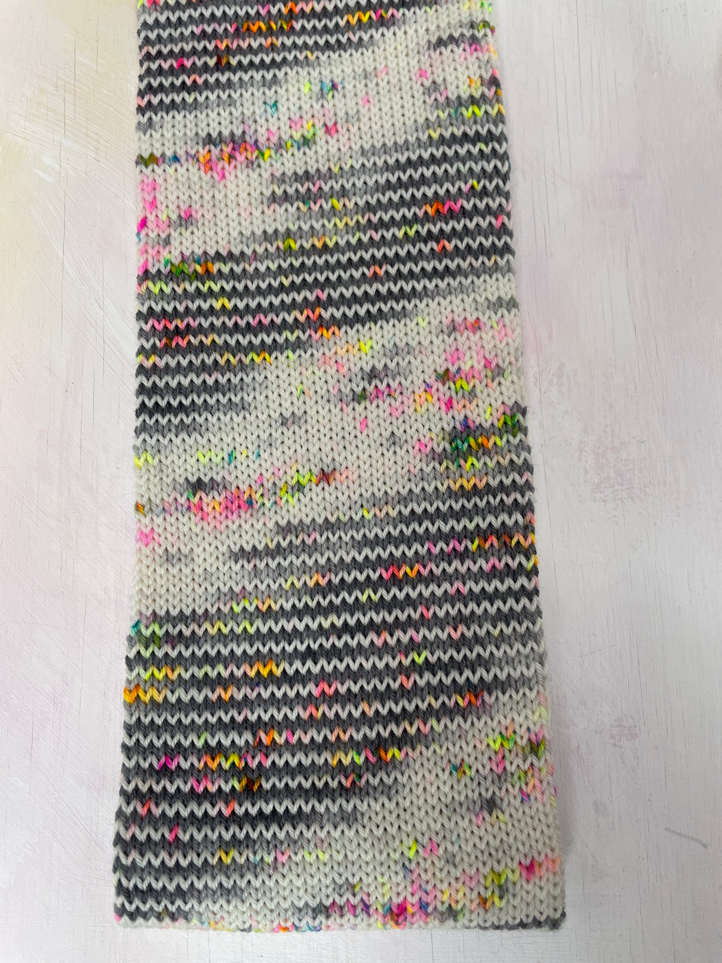 Reverse Pops Grey - Zip Yarn - Merino nylon - 4ply