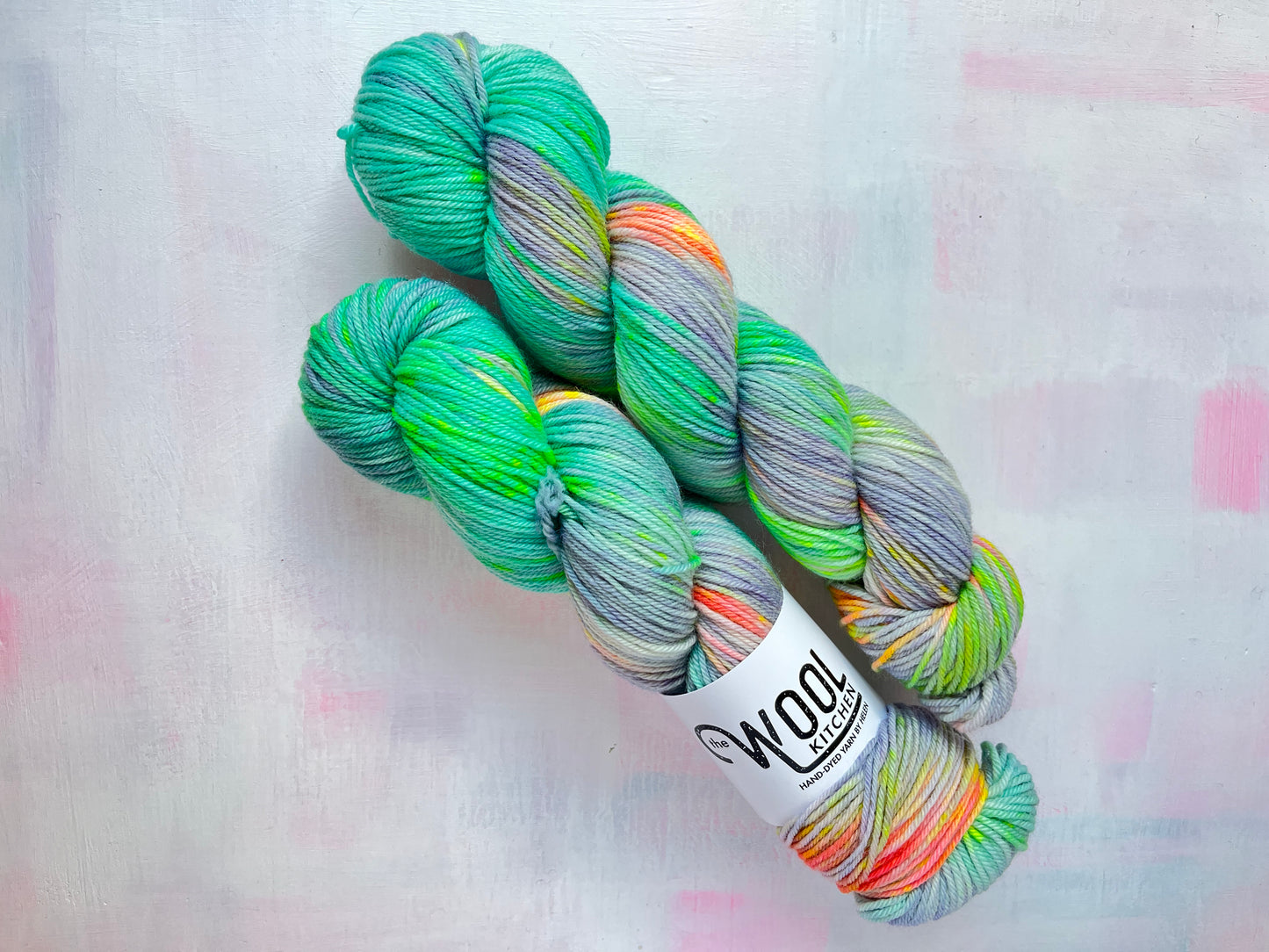 SALE 2 Skeins Rainbow Succulent | BFL DK Wool