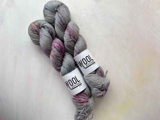 Skyfall from the 4ply Sock Yarn collection by the hand dyed yarn expert, The Wool Kitchen