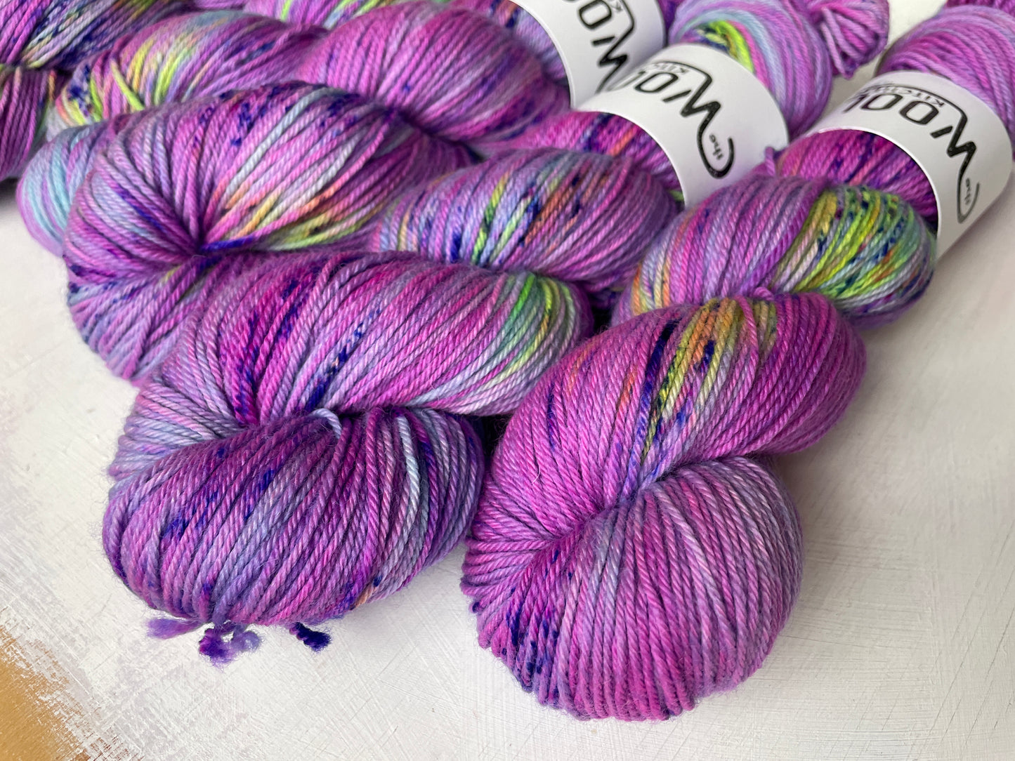Amethyst Rainbow Aurora | BFL DK Wool