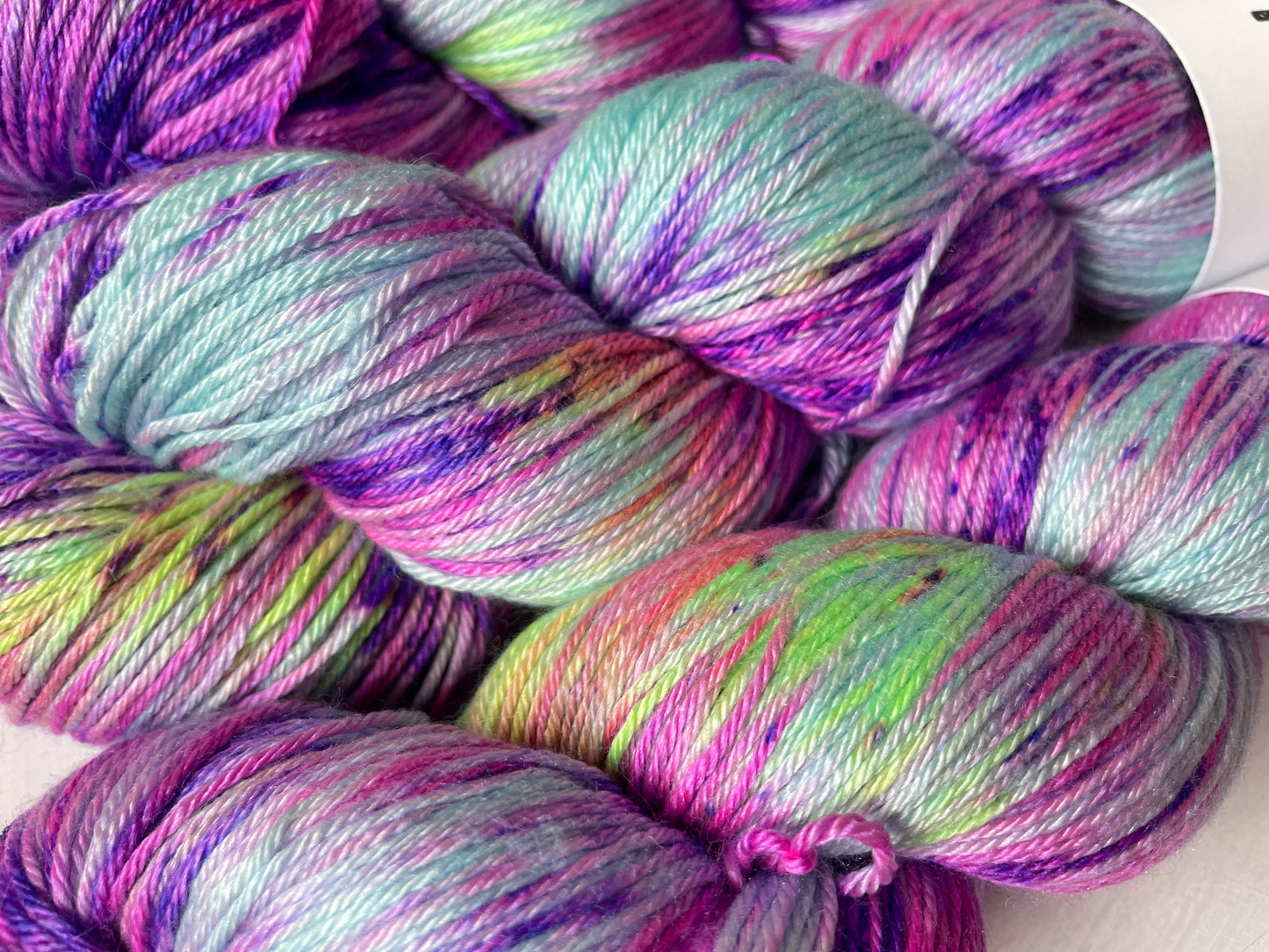 Amethyst Rainbow Aurora | Luxury 4ply Merino Silk