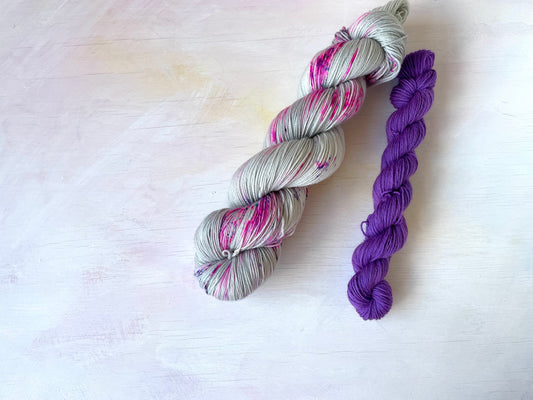 Sock Set - Mad about Purple - Merino nylon - 4ply