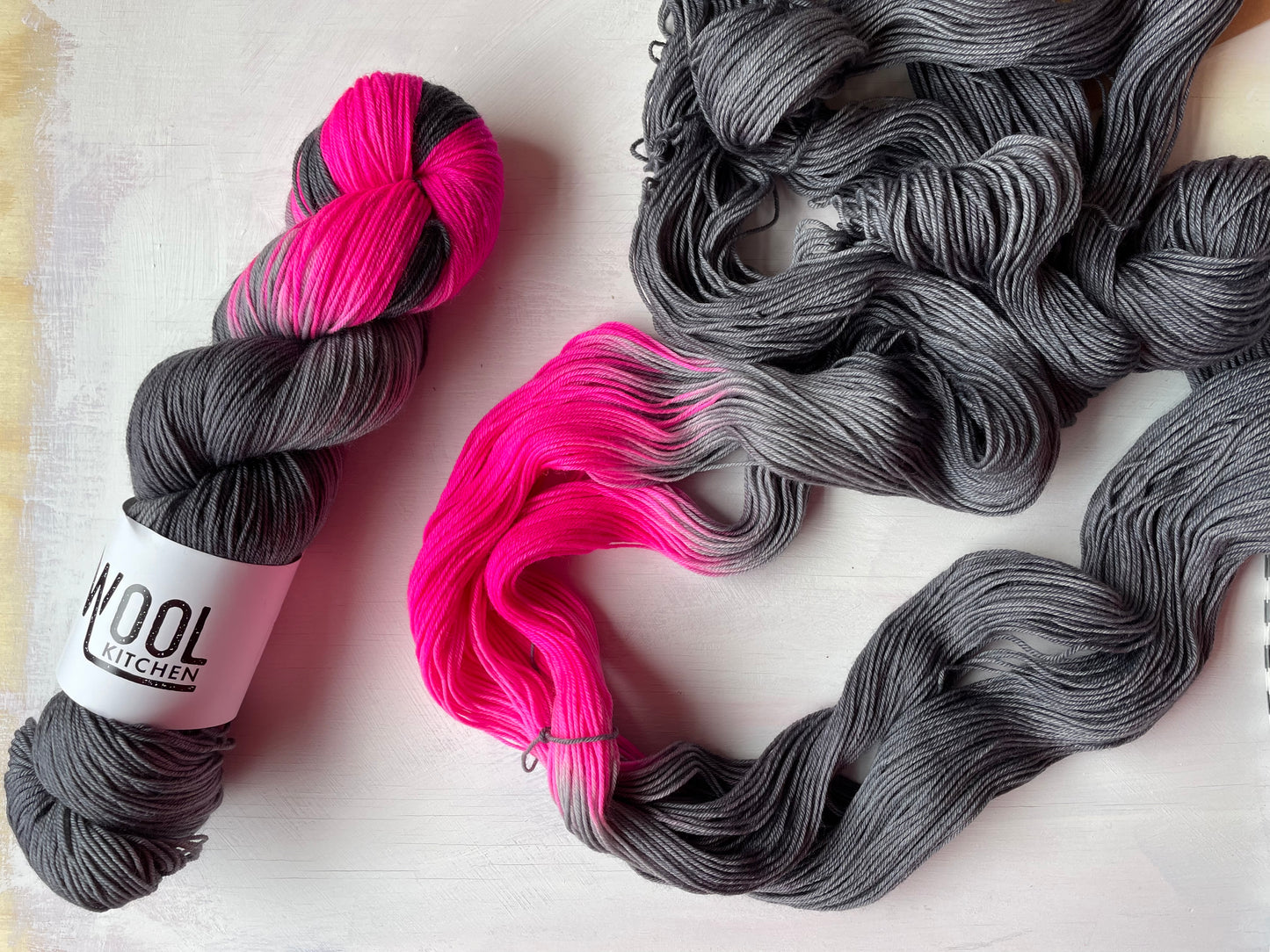 Pink Pop 4ply sock yarn by the hand dyed yarn expert, The Wool Kitchen