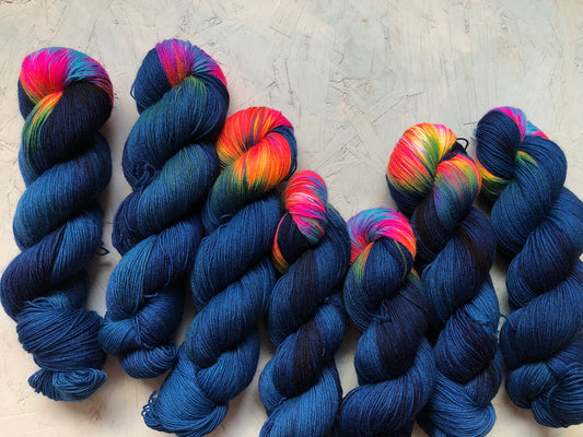 Cosmic Girl Dark | 4ply Sock Yarn
