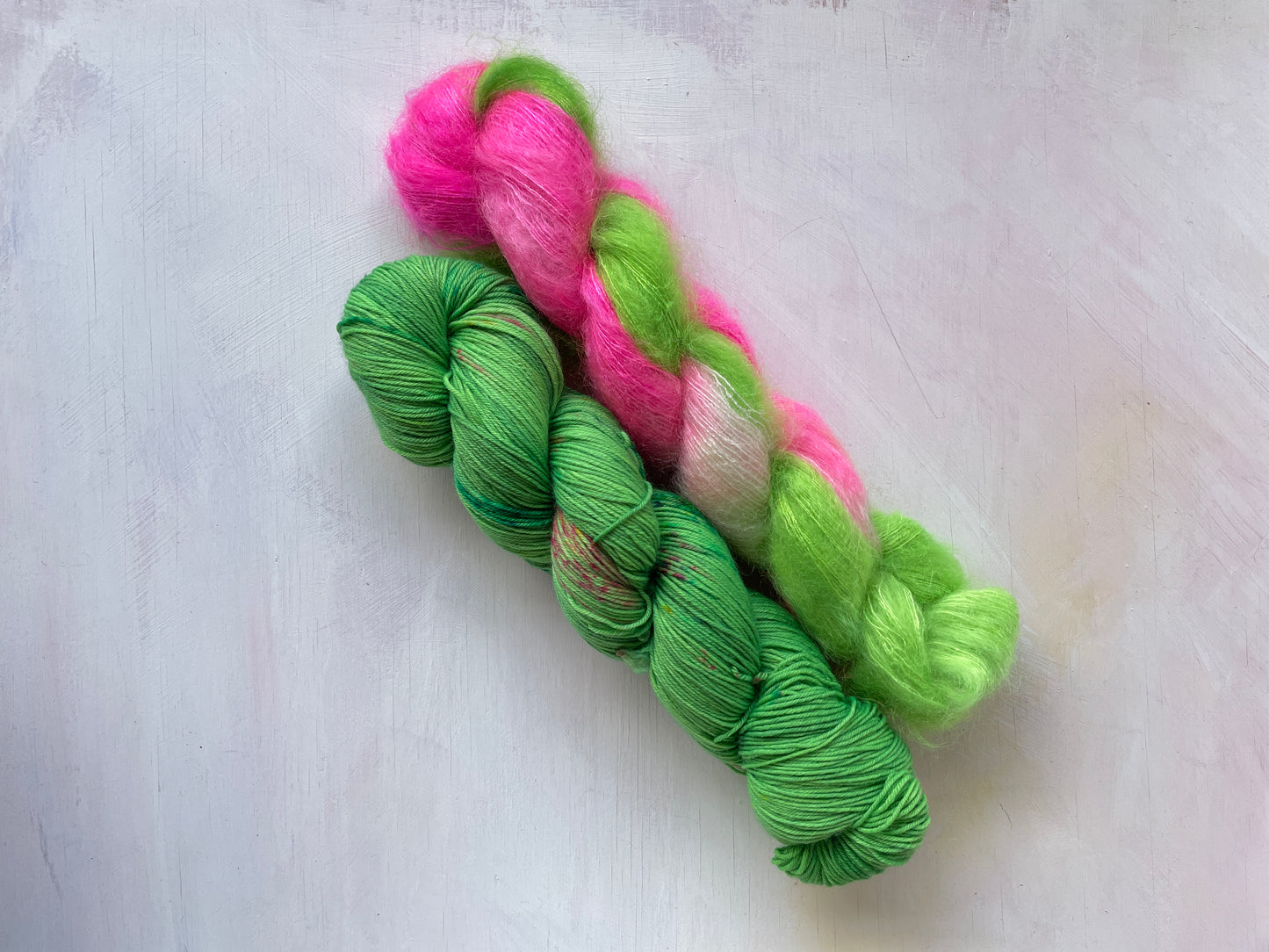Ramble Kits - Assigned pooling - Long zip - Merino Nylon - sock - 4ply- Mohair silk