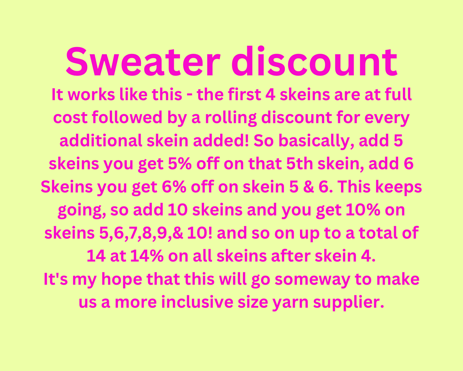 Sweater Discount, DK Wool Collection from the hand dyed yarn expert, The Wool Kitchen