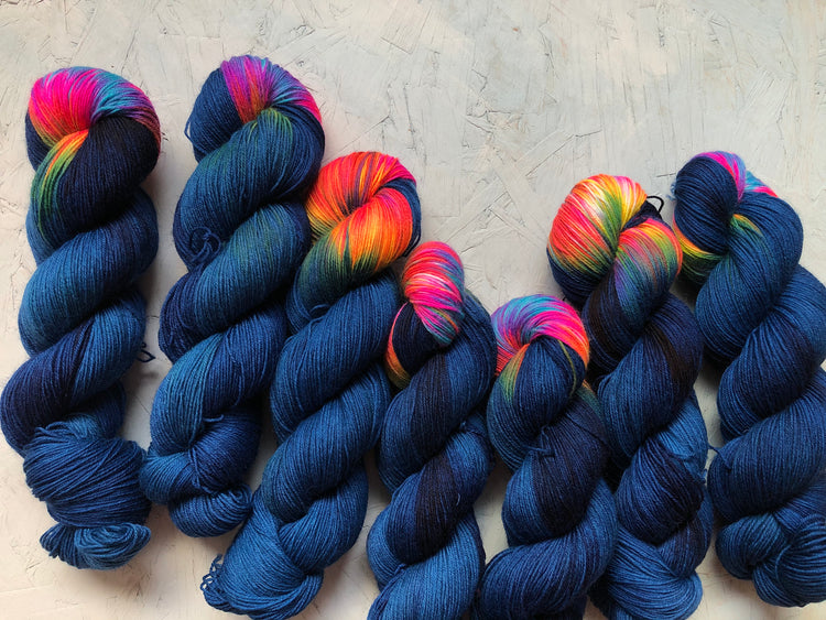 4ply yarn collection from the hand dyed yarn expert The Wool Kitchen