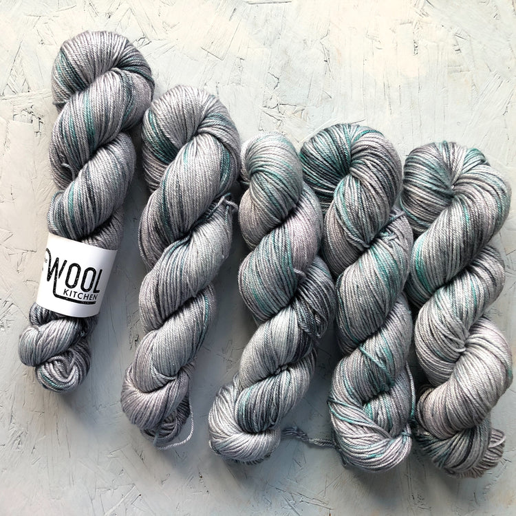 Luxury DK BFL Silk collection from the hand dyed yarn expert, The Wool Kitchen