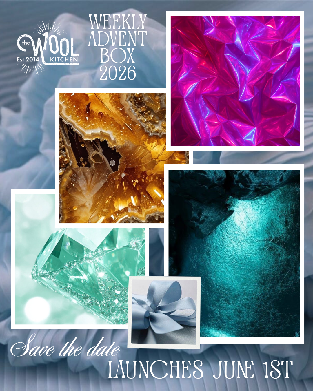 Advent Calendar and Advent Mini Skeins from the hand dyed yarn expert, The Wool Kitchen