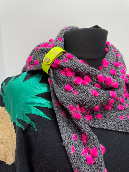 Hide & Hammer Neon Leather Shawl Cuff | Accessories