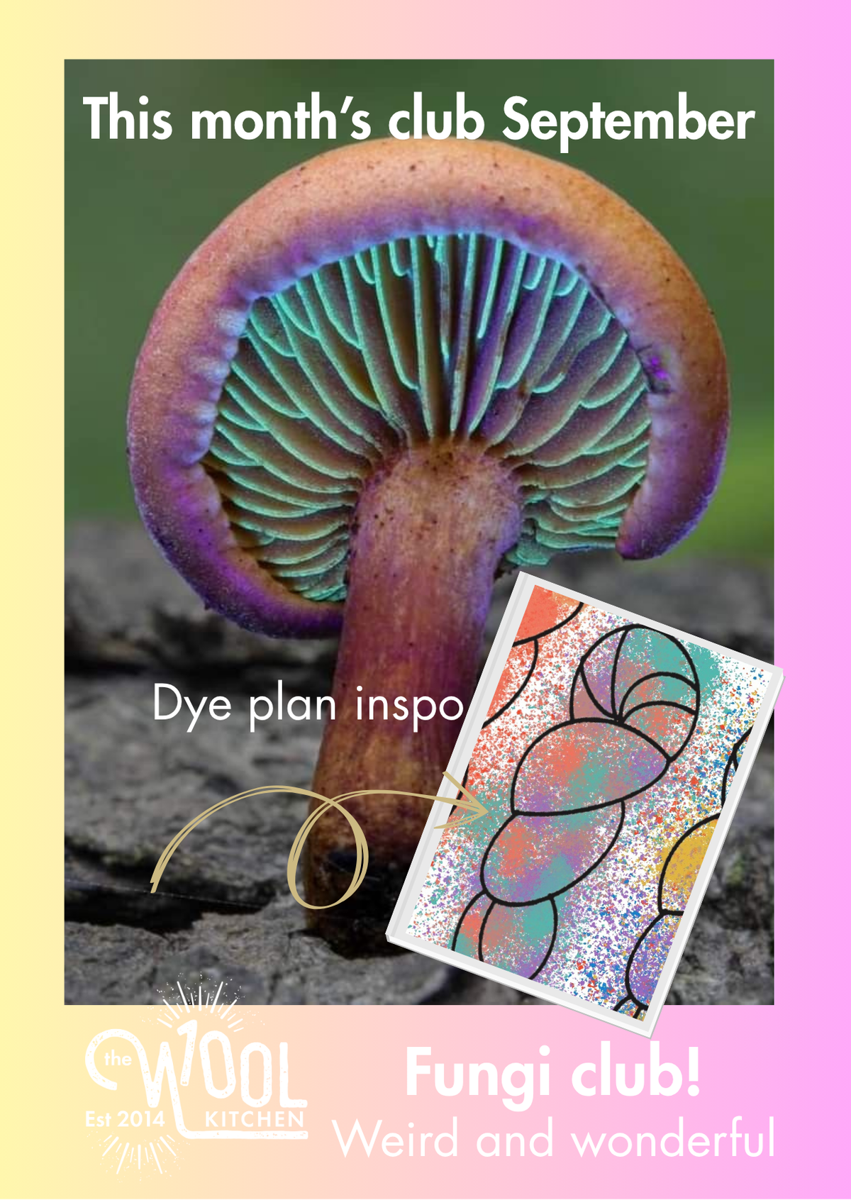 Floral Fade 3 Fungi Monthly Yarn Club | The Wool Kitchen