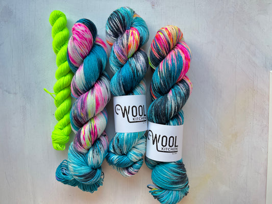 Ziggy from the Club Classics Yarn Club Collection by the hand dyed yarn expert, The Wool Kitchen. 