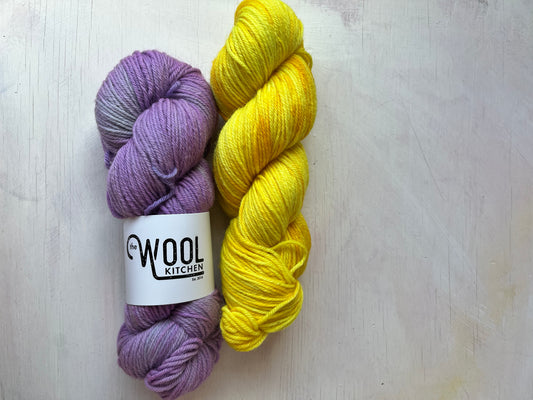 SALE Mix Duo | Penelope, Whistledown | BFL DK Wool