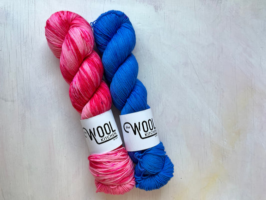 SALE Sock Mix Duo | Raspberry Ripple, She's Electric | 4ply sock