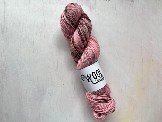 SALE Brown Pink Speckles 100g Single Skein | BFL DK Wool