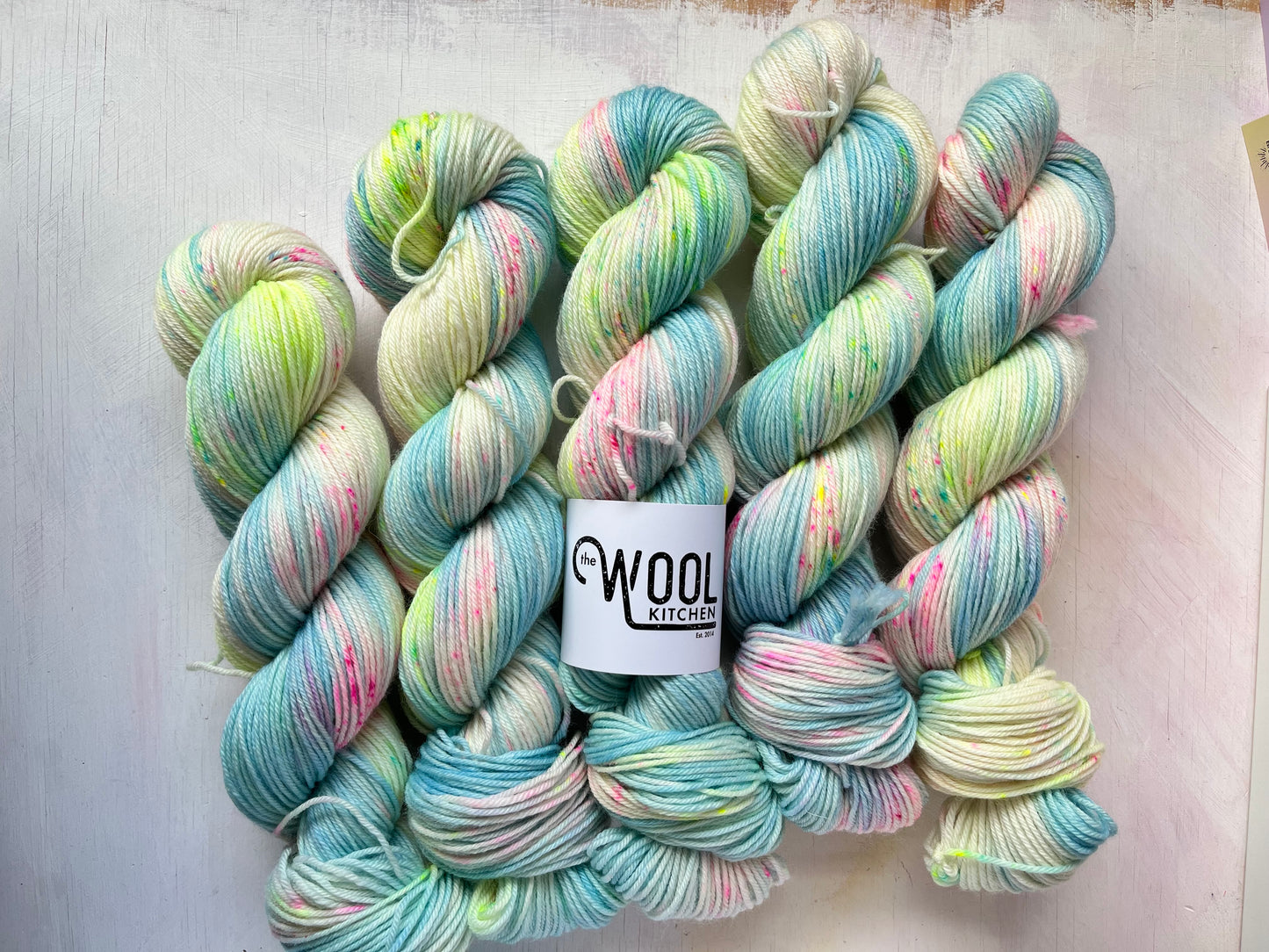 Image 2 Anthuriums | Floral Fade 2 Botanical Monthly Yarn Club | 4ply sock, Luxury 4ply Merino Silk, DK Wool, 4ply Sock Set