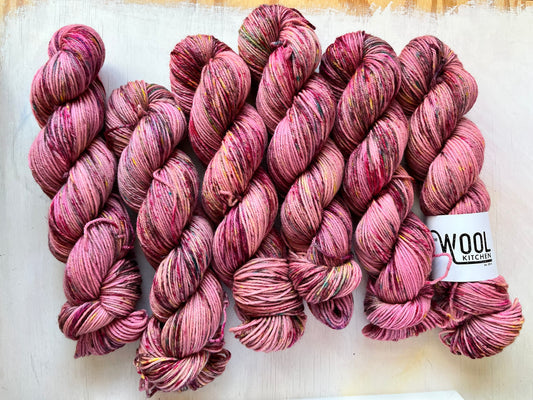 Sunset Stars from the BFL DK Wool collection by the hand dyed yarn expert, The Wool Kitchen.