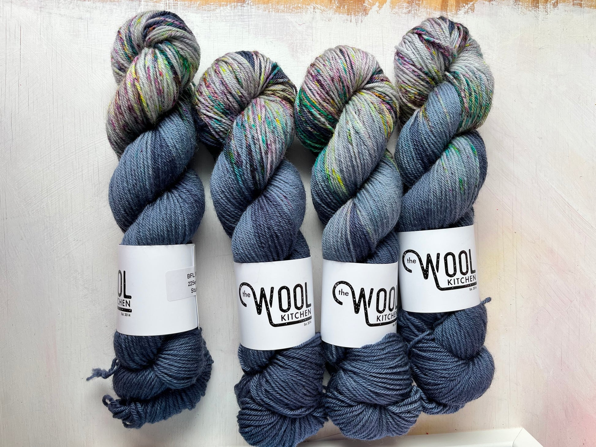 Stardust from the BFL DK Wool collection by the hand dyed yarn expert, The Wool Kitchen