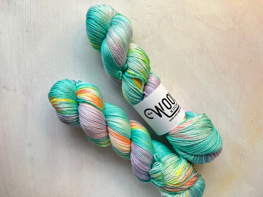 Image 5 Rainbow Succulent | Floral Fade 2 Botanical Monthly Yarn Club | Luxury 4ply Merino Silk