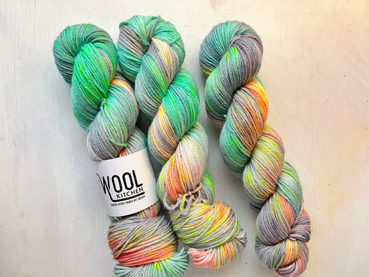Image 5 Rainbow Succulent | Floral Fade 2 Botanical Monthly Yarn Club | BFL DK Wool