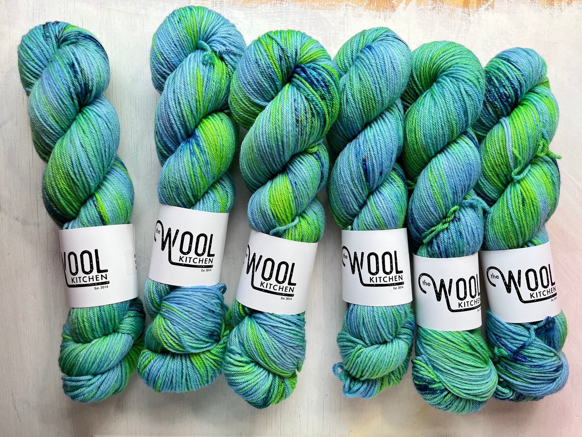 Batch 2 of South Landing on BFL DK Wool from the hand dyed yarn expert, The Wool Kitchen 