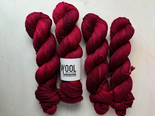 Nightlily from the BFL DK Wool Collection by the hand dyed yarn expert, The Wool Kitchen