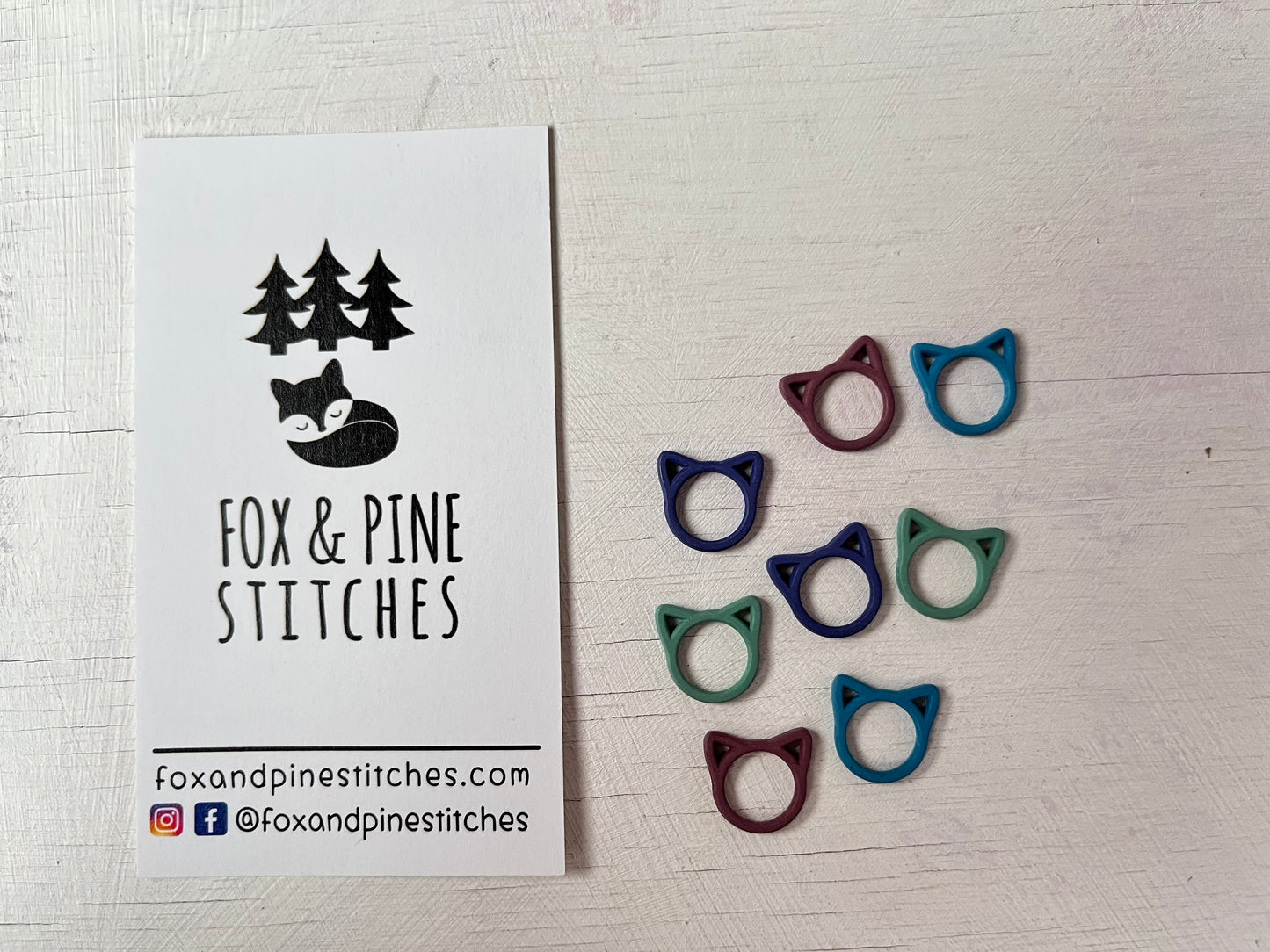 Colourful Closed Ring Stitch markers from the accessories collection by the hand dyed yarn expert, The Wool Kitchen