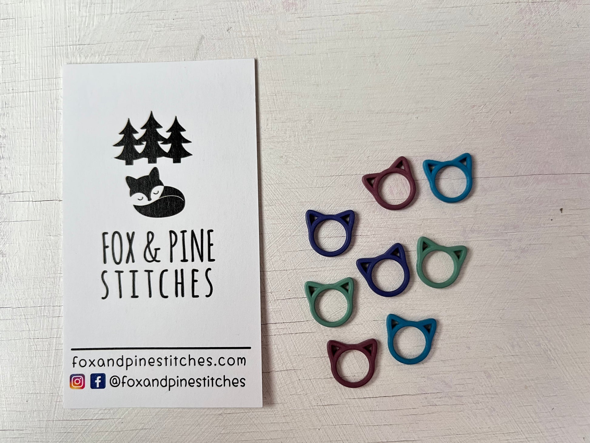 Colourful Closed Ring Stitch markers from the accessories collection by the hand dyed yarn expert, The Wool Kitchen