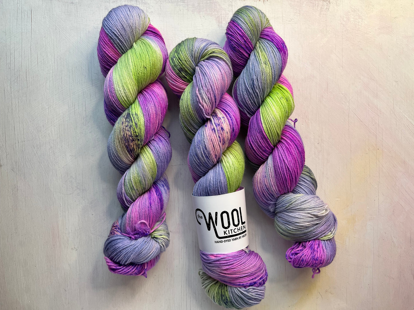 Artichoke in 4ply Sock from the Floral Fade 2 Botanical Yarn Club by the hand dyed yarn expert The Wool Kitchen