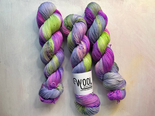 Artichoke in 4ply Sock from the Floral Fade 2 Botanical Yarn Club by the hand dyed yarn expert The Wool Kitchen