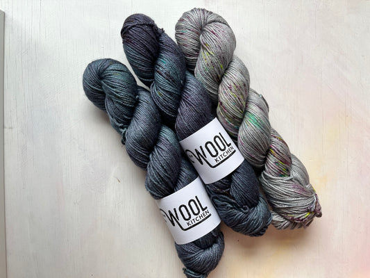 SALE Twilight & Skyfall Bundle | Luxury BFL & Silk DK Wool