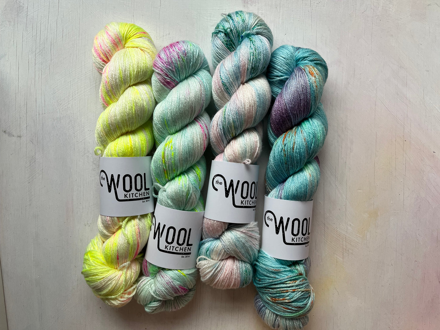 SALE 4 Skein Floral Fade Bundle | Luxury 4ply Merino Silk