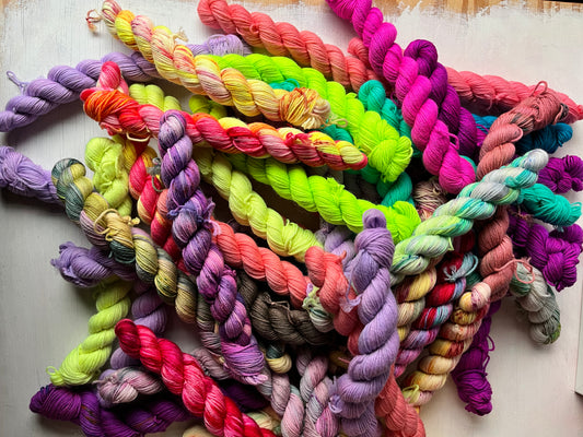 Add a lucky dip Mini sock yarn