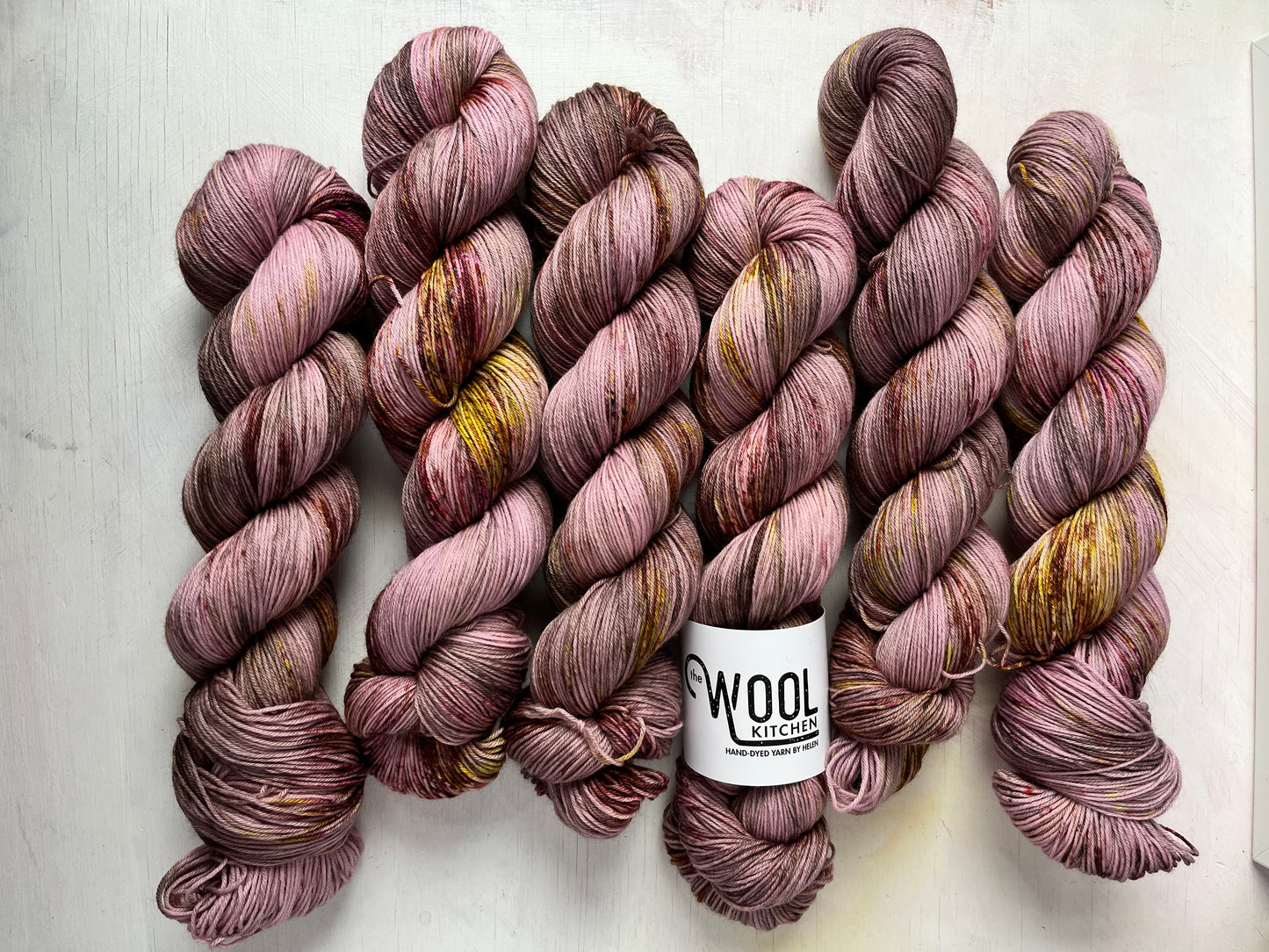Image 1 on 4ply Sock from the Seashells Monthly Yarn club by the hand dyed yarn expert, The Wool Kitchen. 