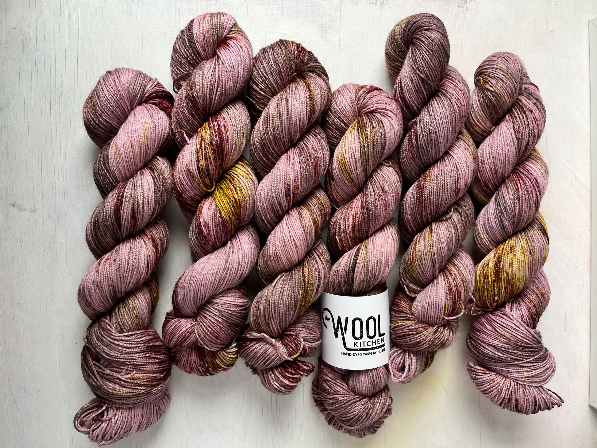 Image 1 on 4ply Sock from the Seashells Monthly Yarn club by the hand dyed yarn expert, The Wool Kitchen. 