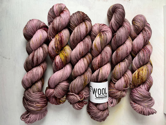 Image 1 on 4ply Sock from the Seashells Monthly Yarn club by the hand dyed yarn expert, The Wool Kitchen. 