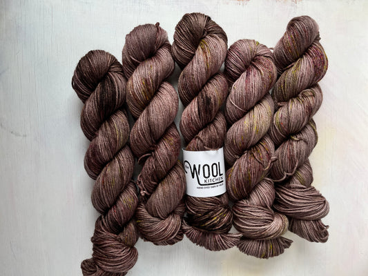 Image 1 on BFL DK Wool from the Seashells Monthly Yarn club by the hand dyed yarn expert, The Wool Kitchen. 