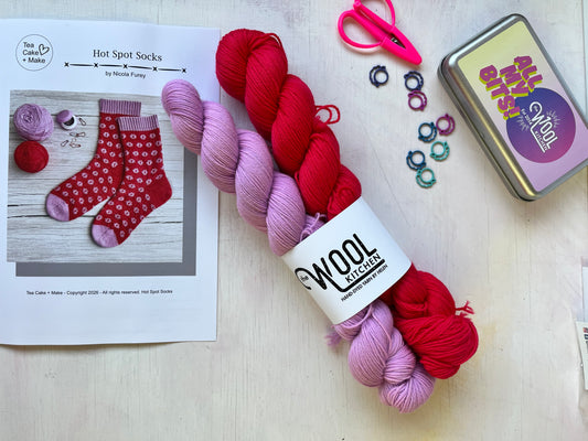 Hot Spot Socks Yarn Kit | 4ply sock