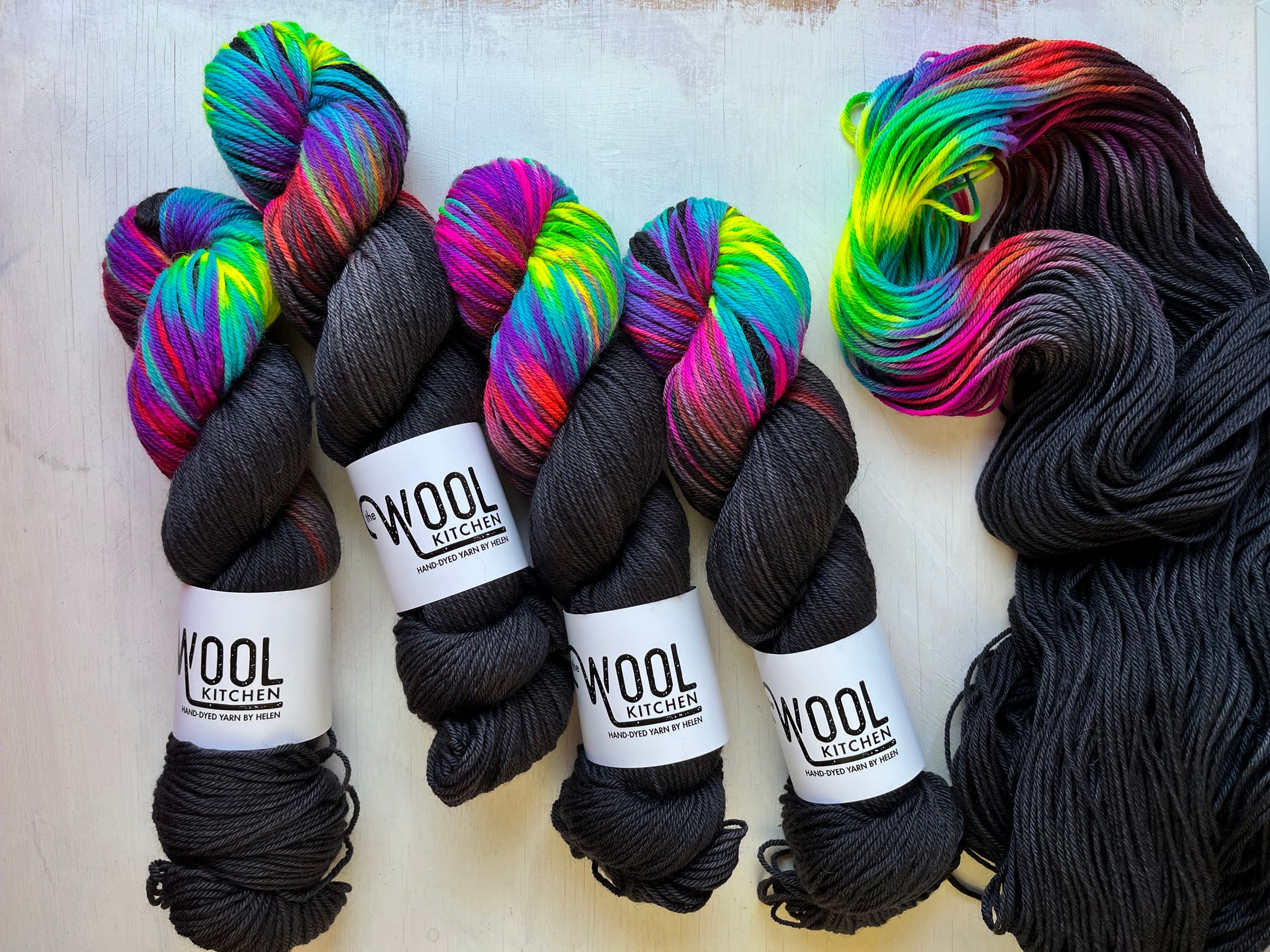 Nebula Assigned Pooling yarn from the BFL DK Wool collection by the hand dyed yarn expert, The Wool Kitchen 