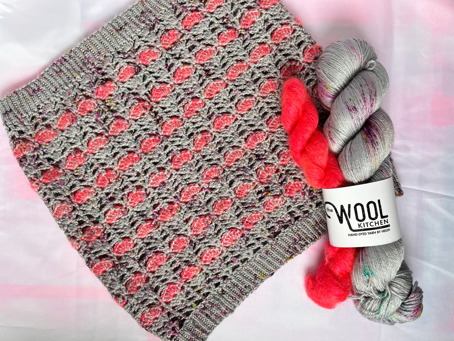 Divine Flower Cowl Yarn Kit | Luxury 4ply Merino Silk & Kid Mohair Lace