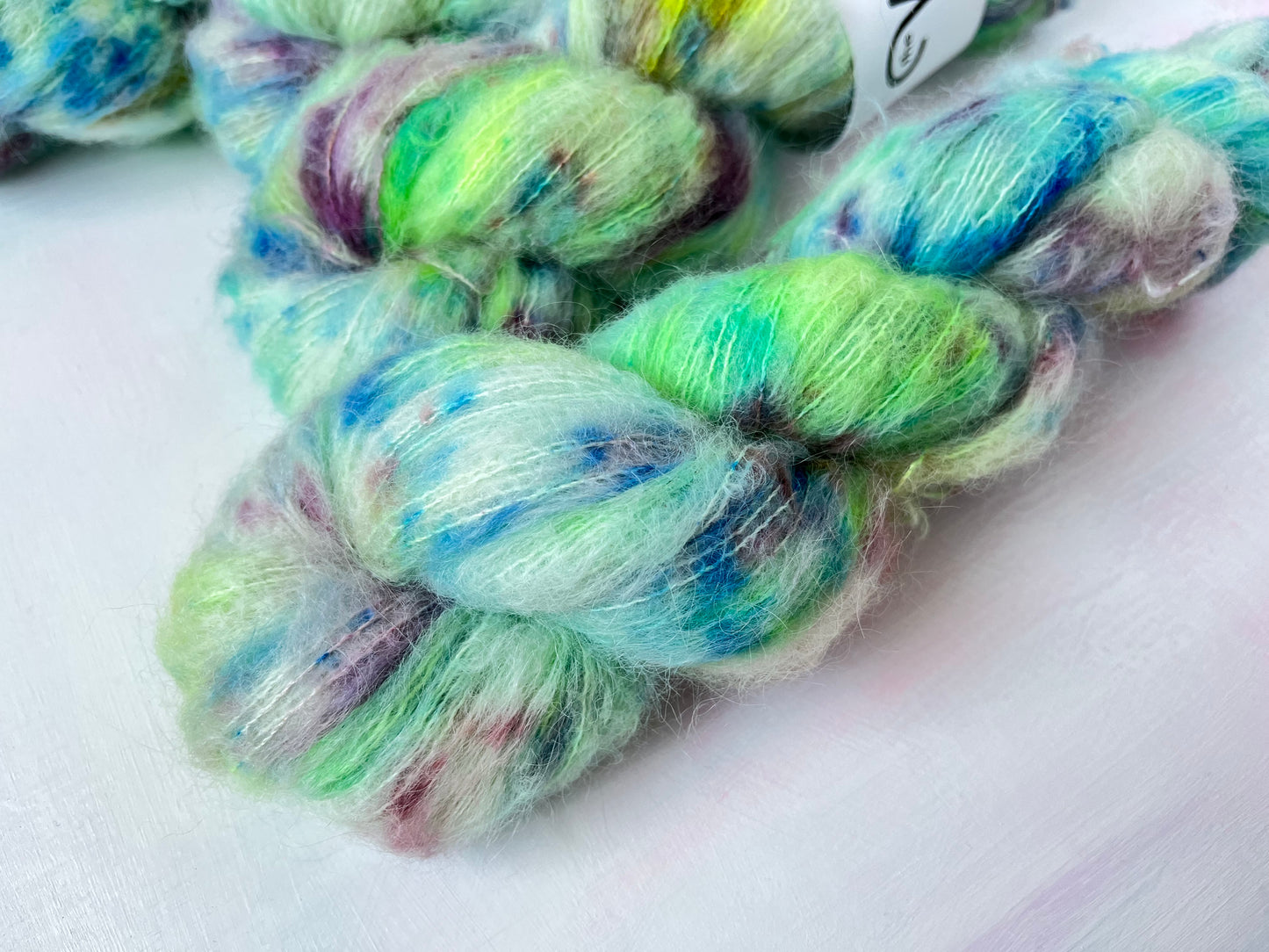 Sea Glass from the Suri Silk Lace collection by the hand dyed yarn expert, The Wool Kitchen