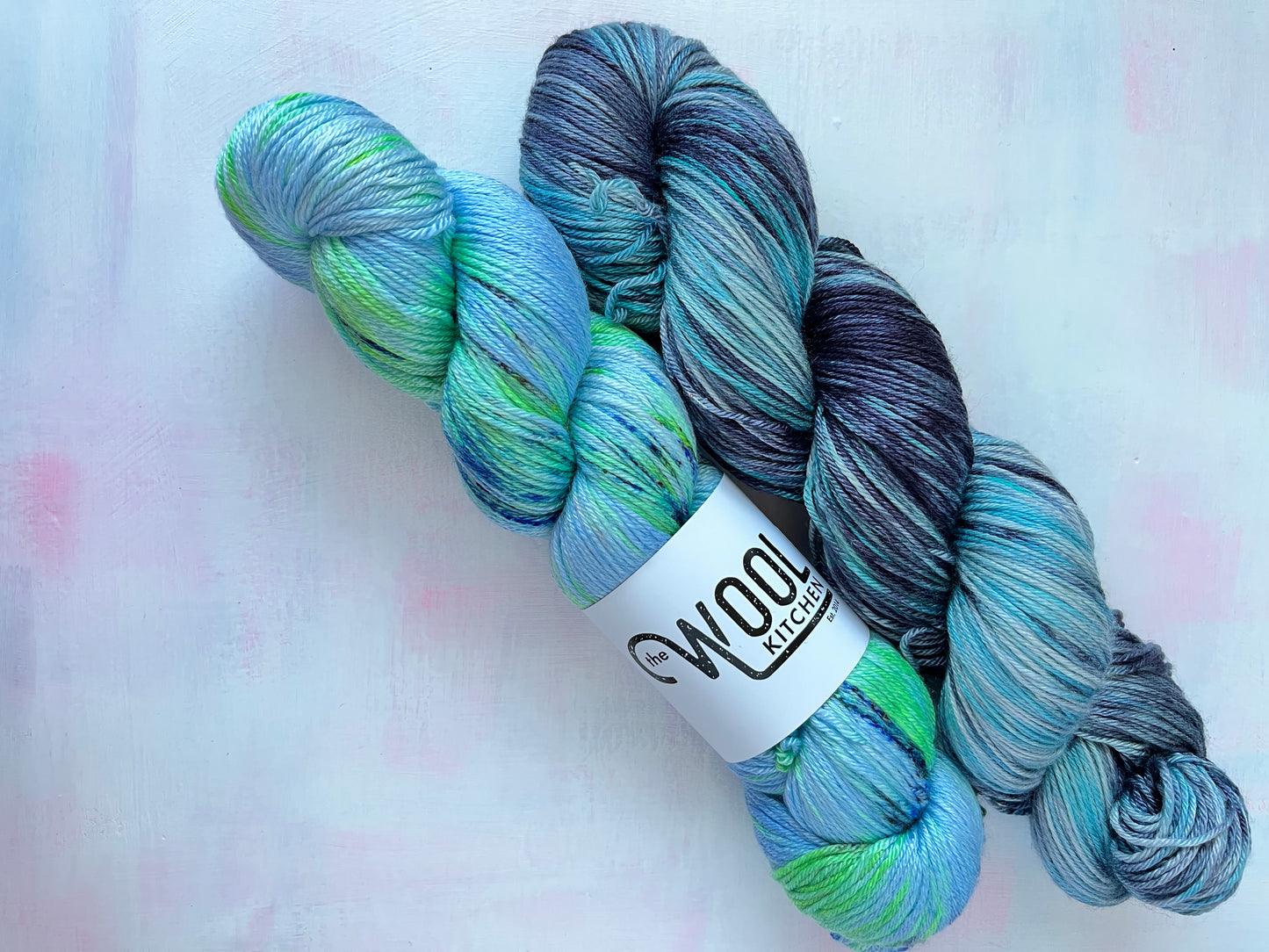 SALE Mix Duo South Landing Bright, Light Blues | Luxury 4ply Merino Silk